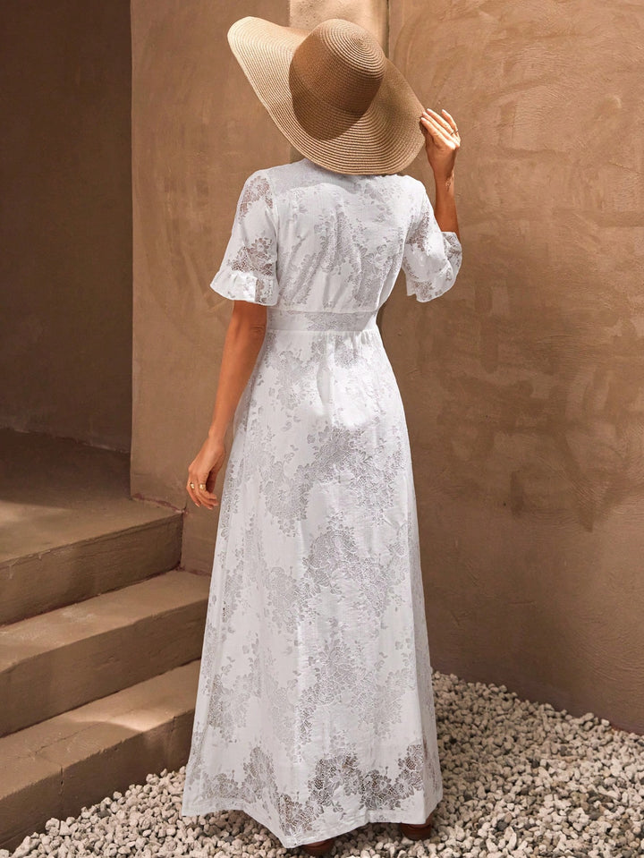Rochie maxi SHEIN, alb