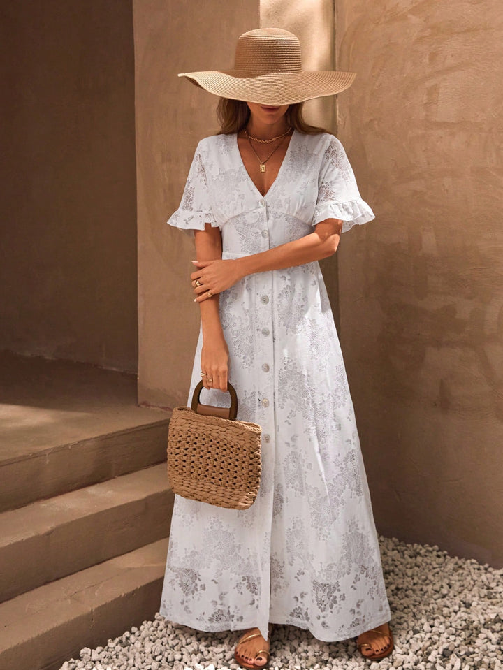 Rochie maxi SHEIN, alb