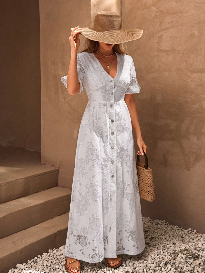 Rochie maxi SHEIN, alb