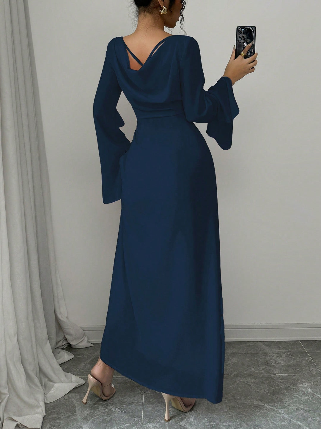 Rochie maxi SHEIN, albastru