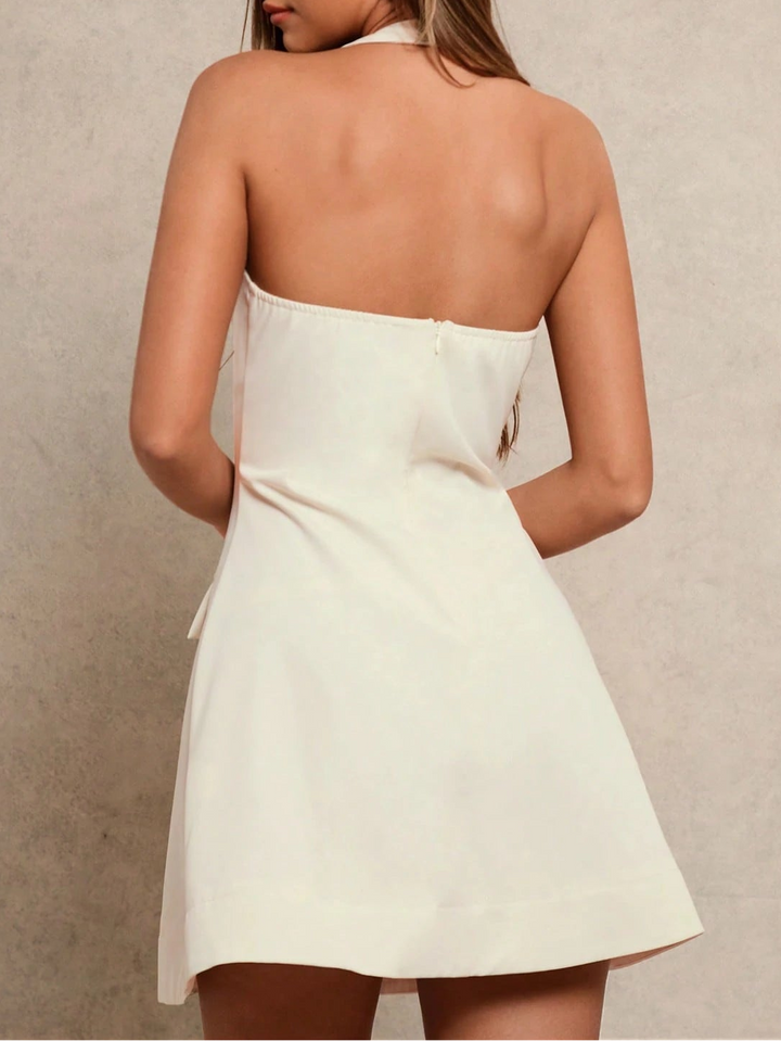 Rochie mini SHEIN, crem