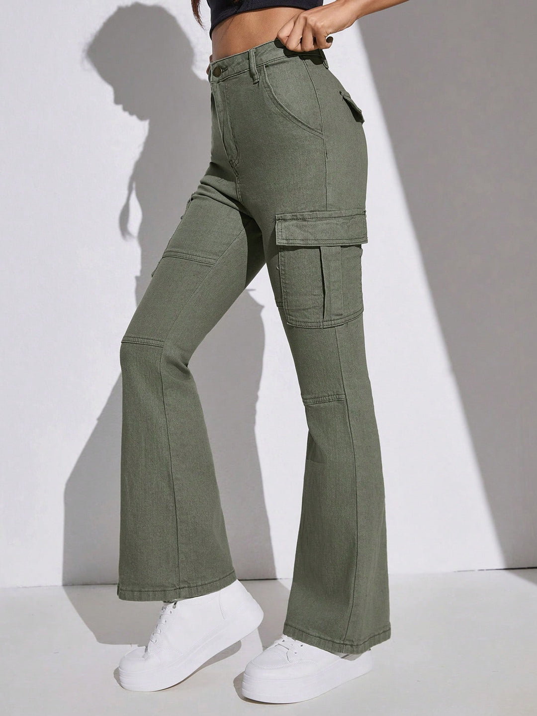 Jeans SHEIN, kaki