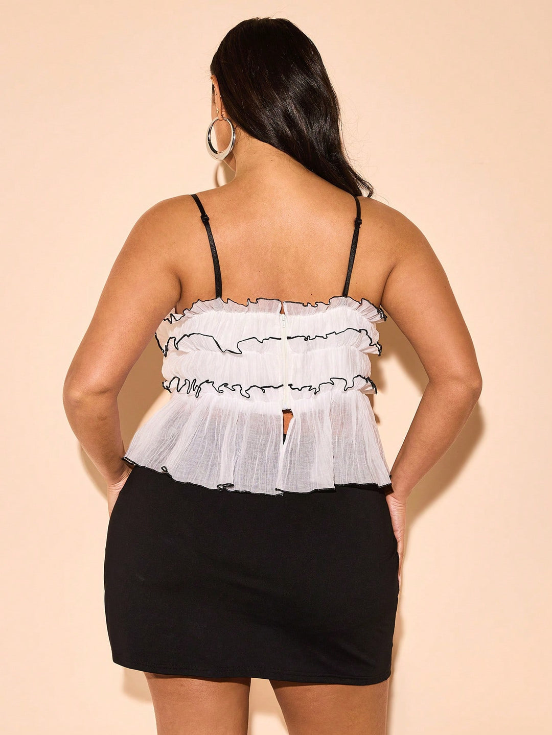 Fehér SHEIN top