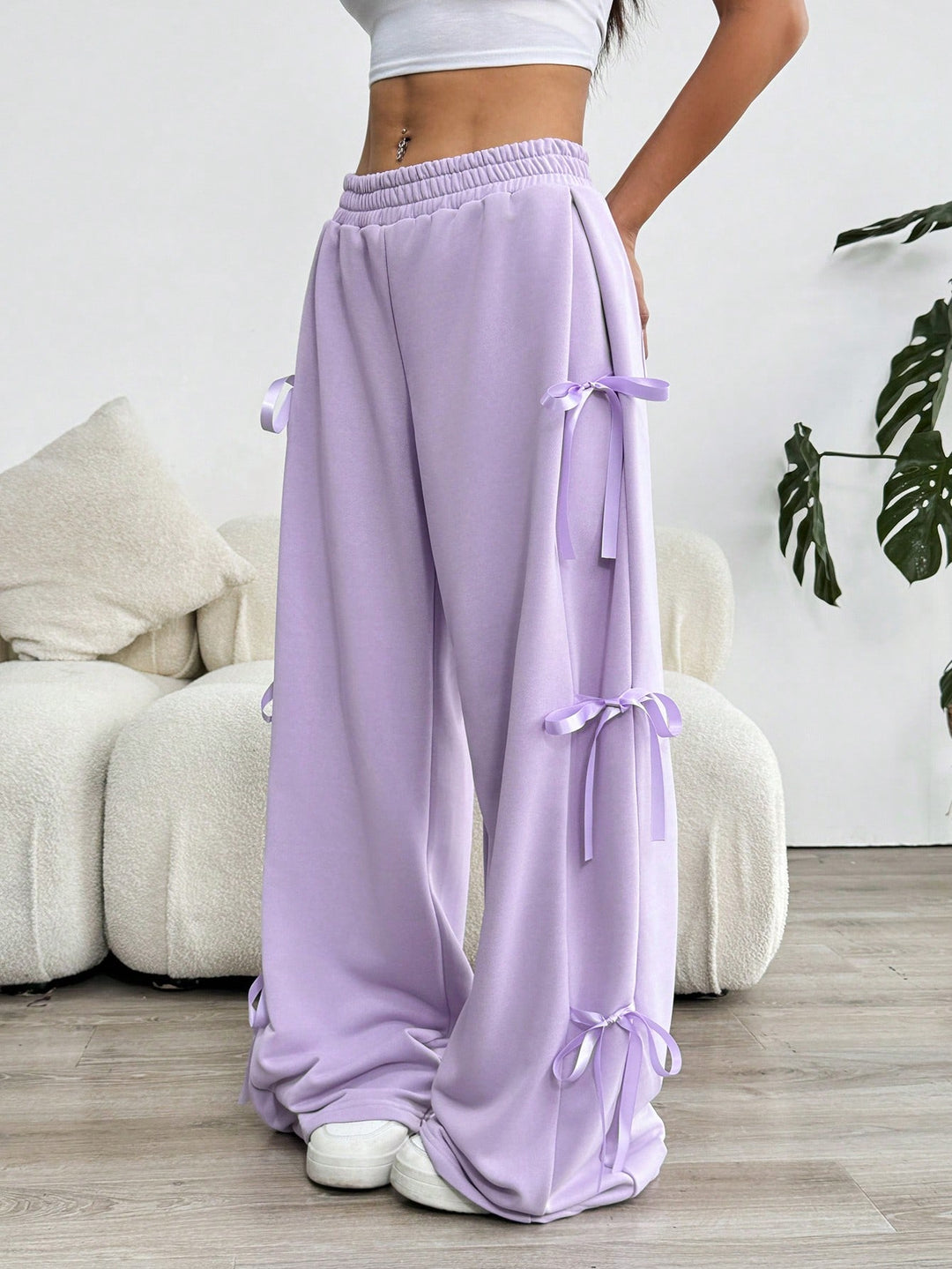 Pantaloni SHEIN, mov