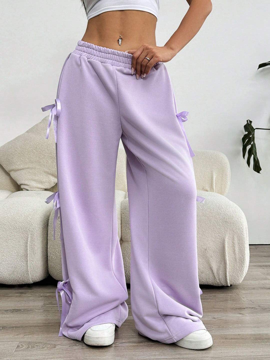 Pantaloni SHEIN, mov
