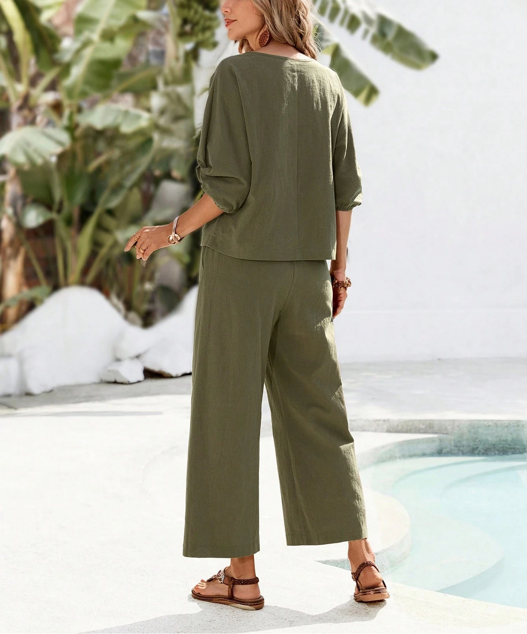 SHEIN szett, khaki