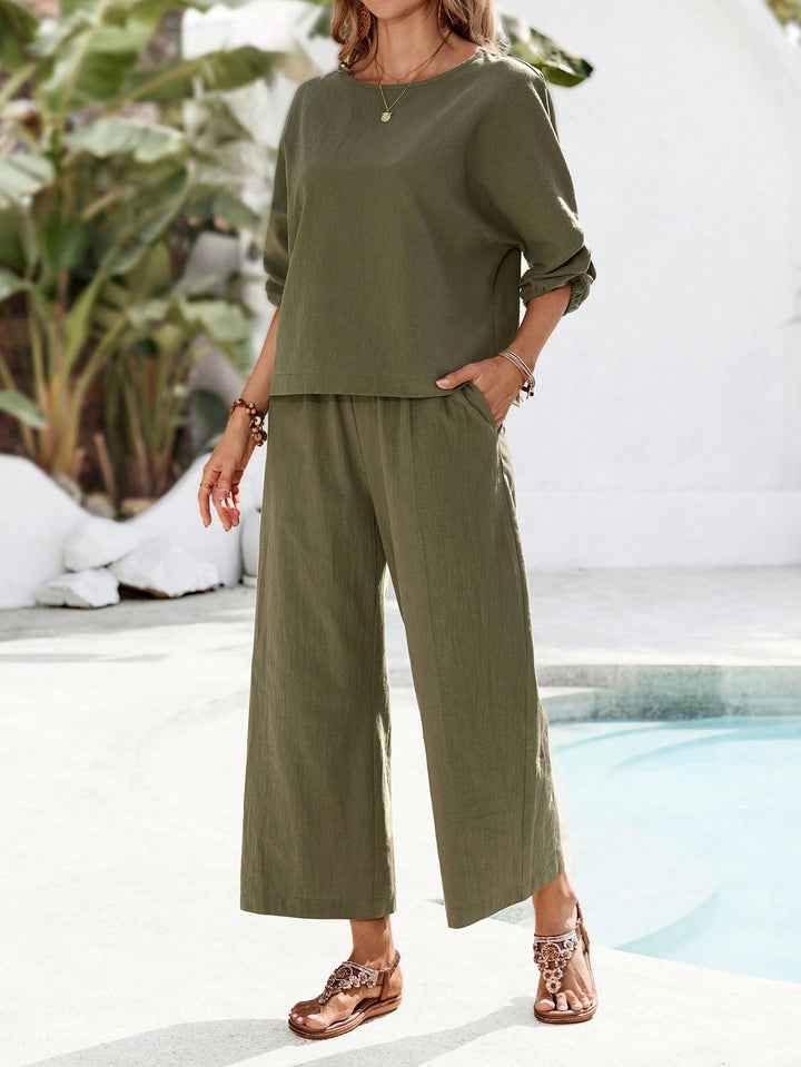 SHEIN szett, khaki