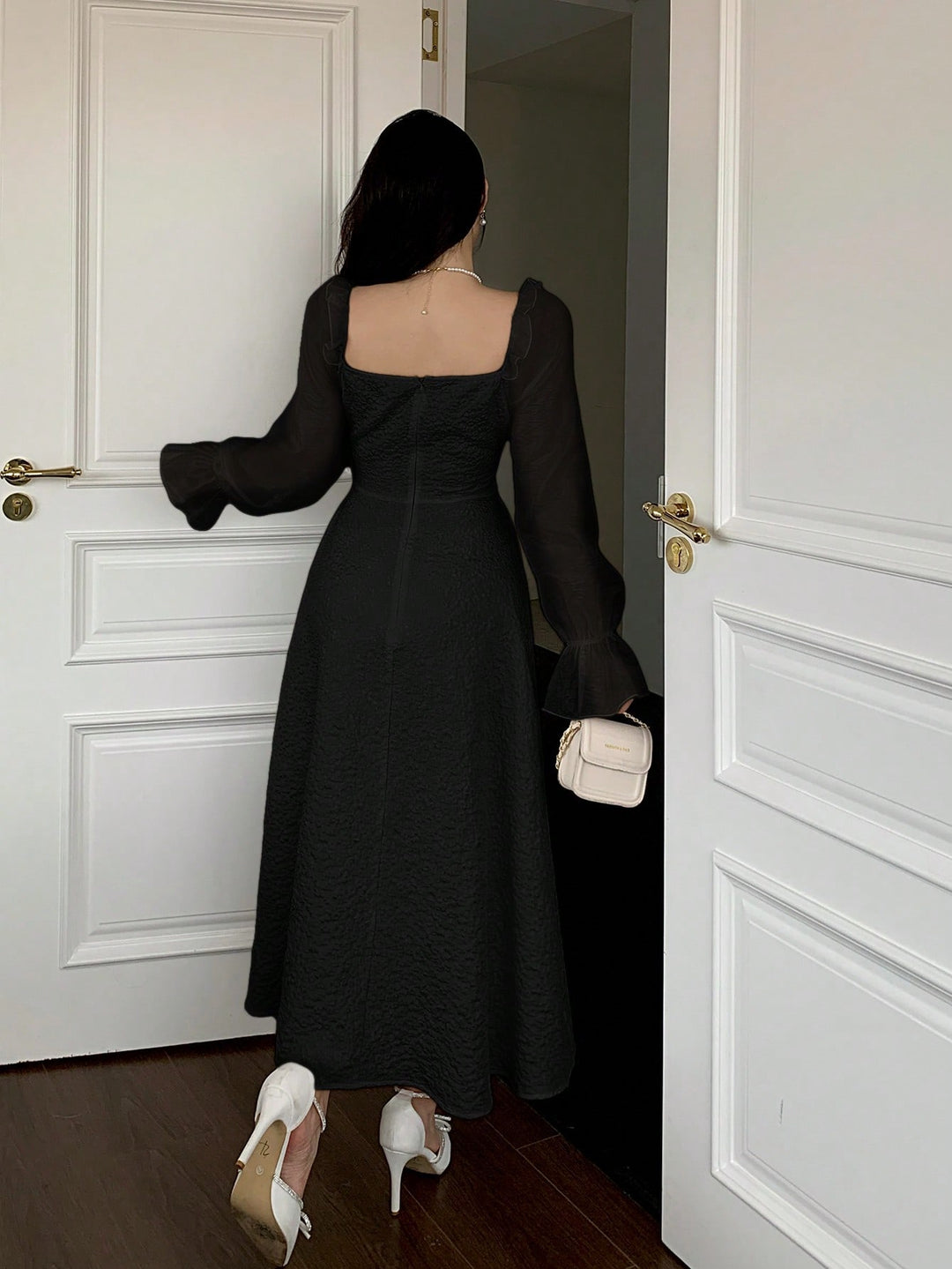 Rochie midi SHEIN, negru