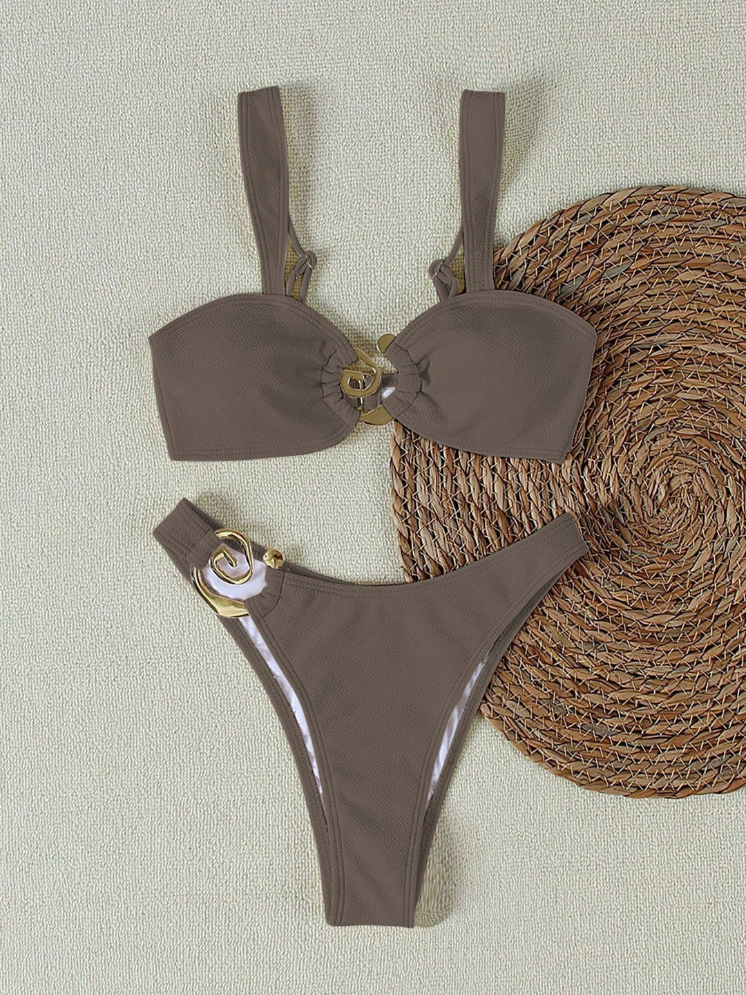 SHEIN brown swimsuit