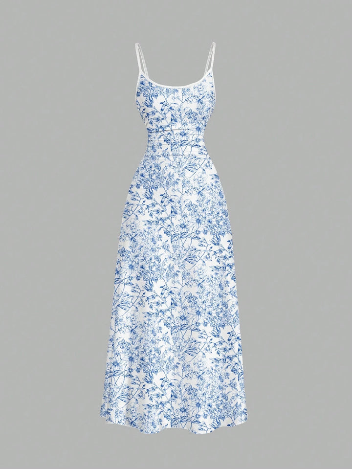 SHEIN mix colour maxi dress