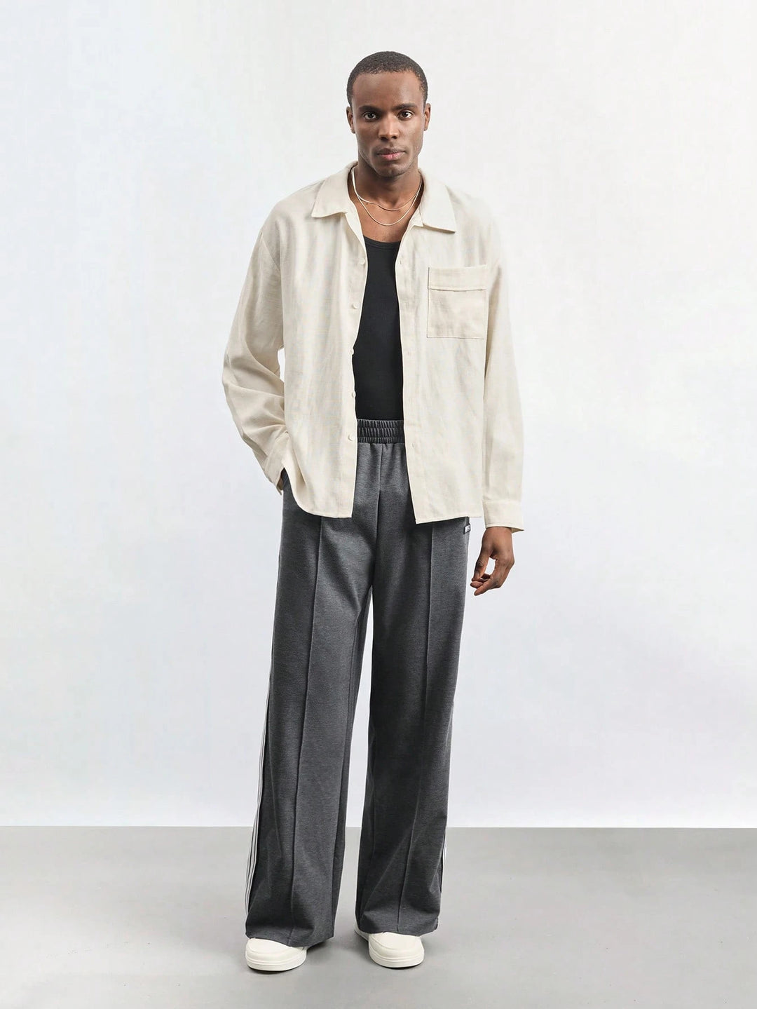 Pantaloni de trening SHEIN, gri