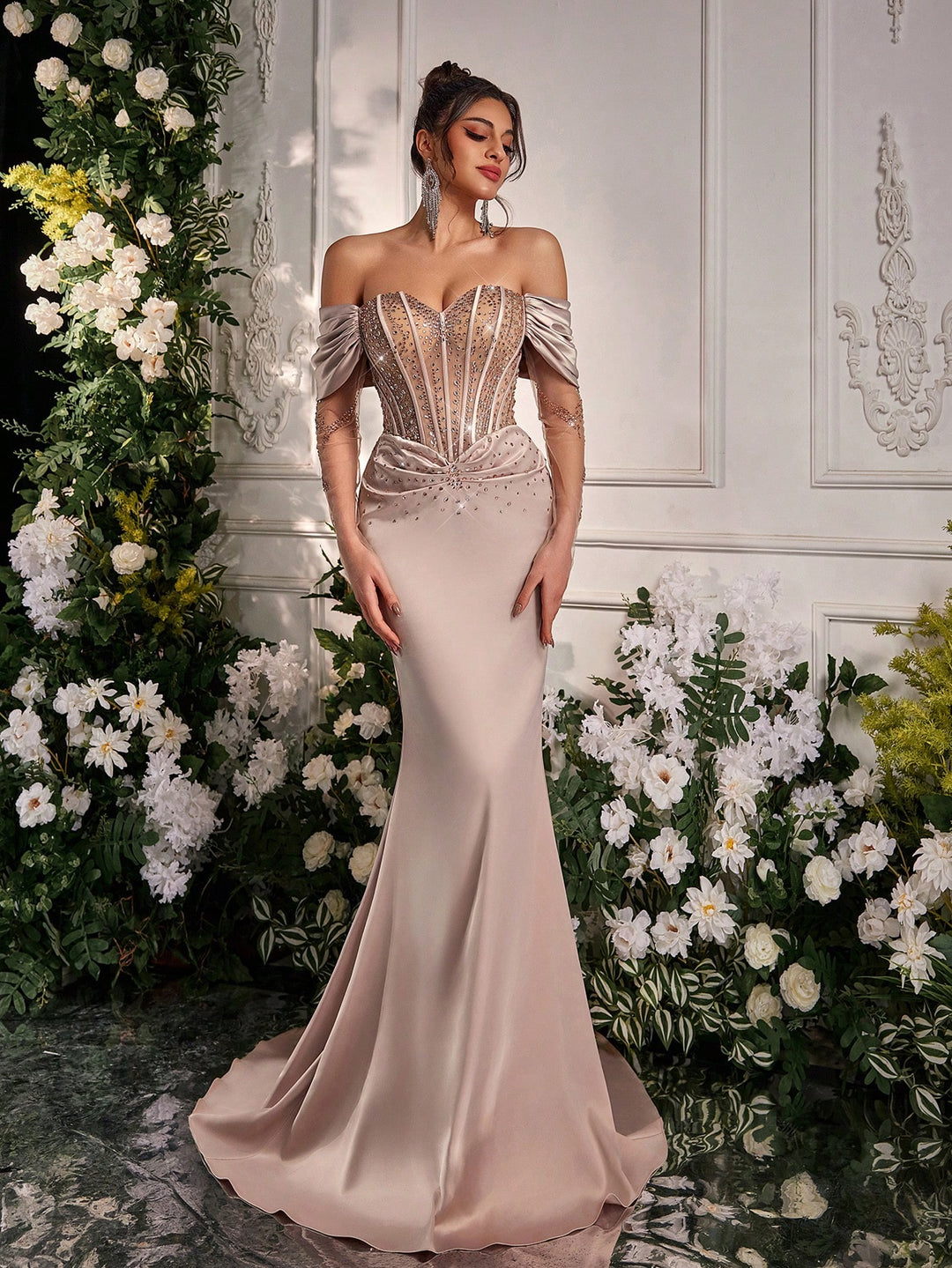 Rochie SHEIN, kaki