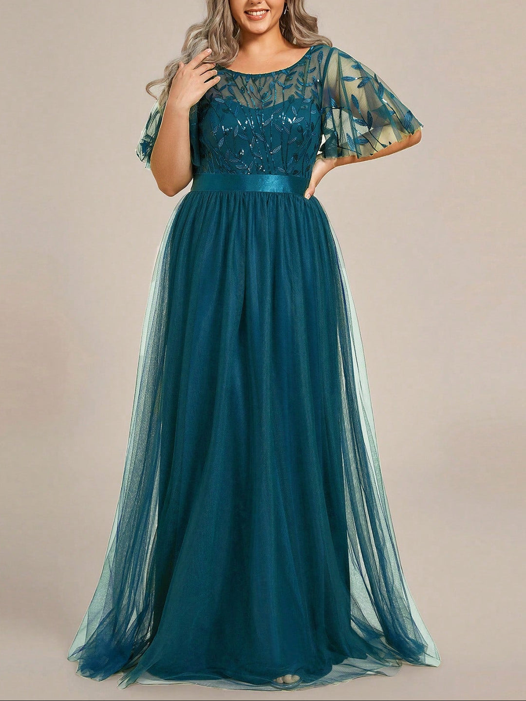 SHEIN maxi ruha, kék