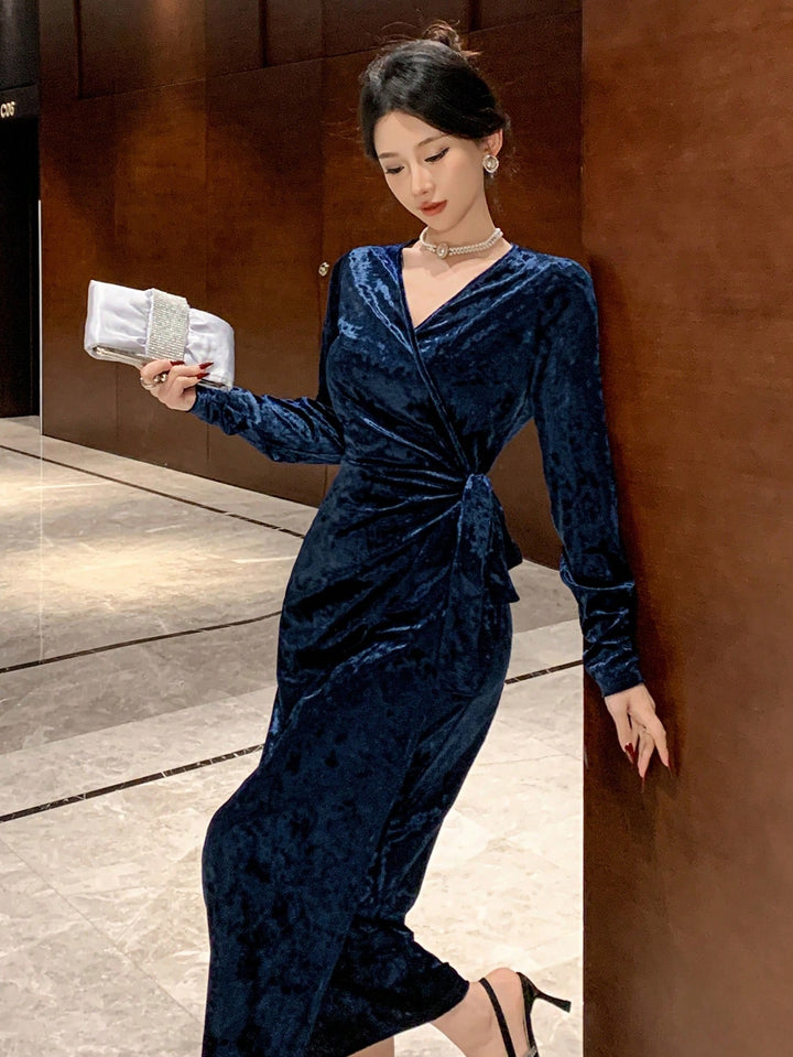 Rochie midi SHEIN, albastru