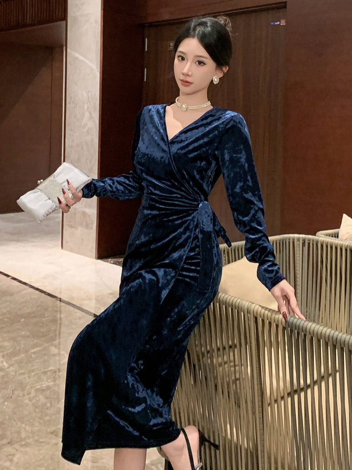 Rochie midi SHEIN, albastru