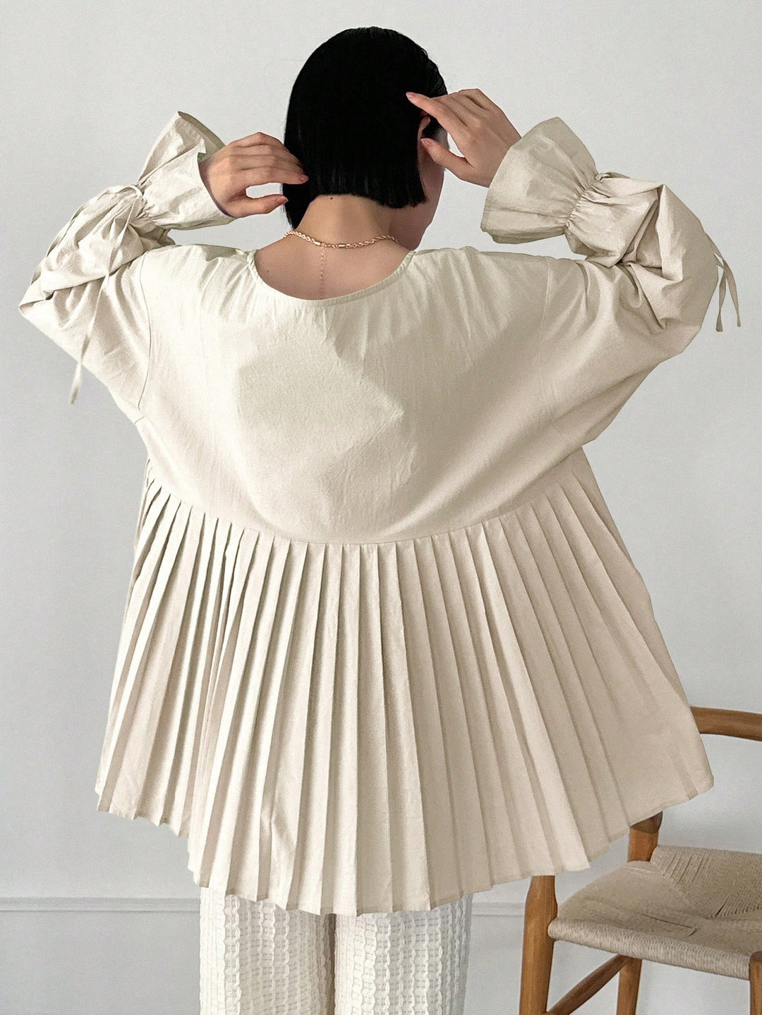 Bluza casual SHEIN, bej