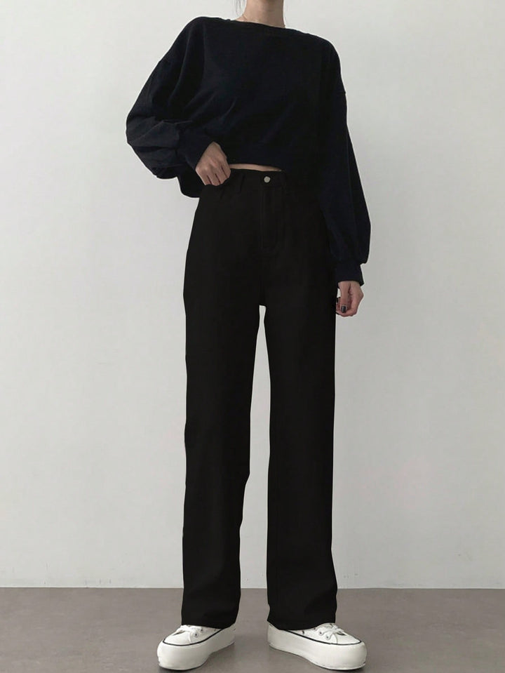 Pantaloni SHEIN, negru