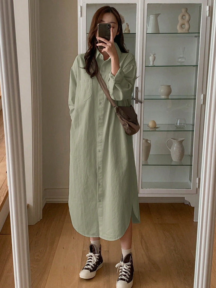 Rochie maxi SHEIN, kaki
