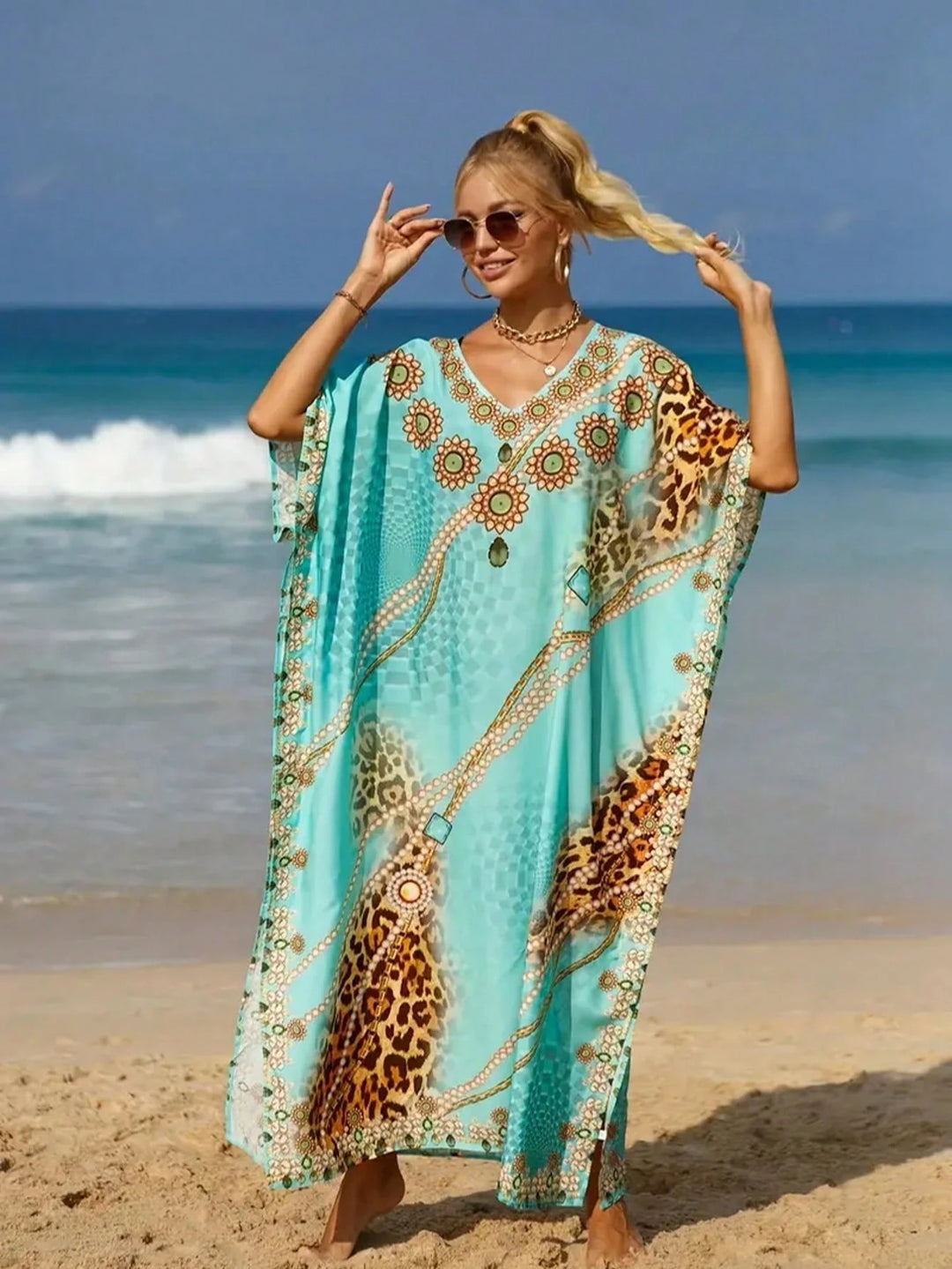 Rochie maxi SHEIN, mix culori