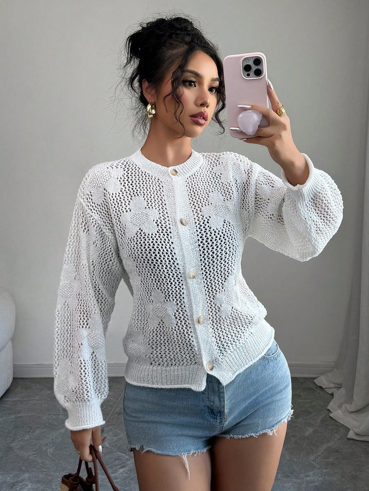 Cardigan SHEIN, alb