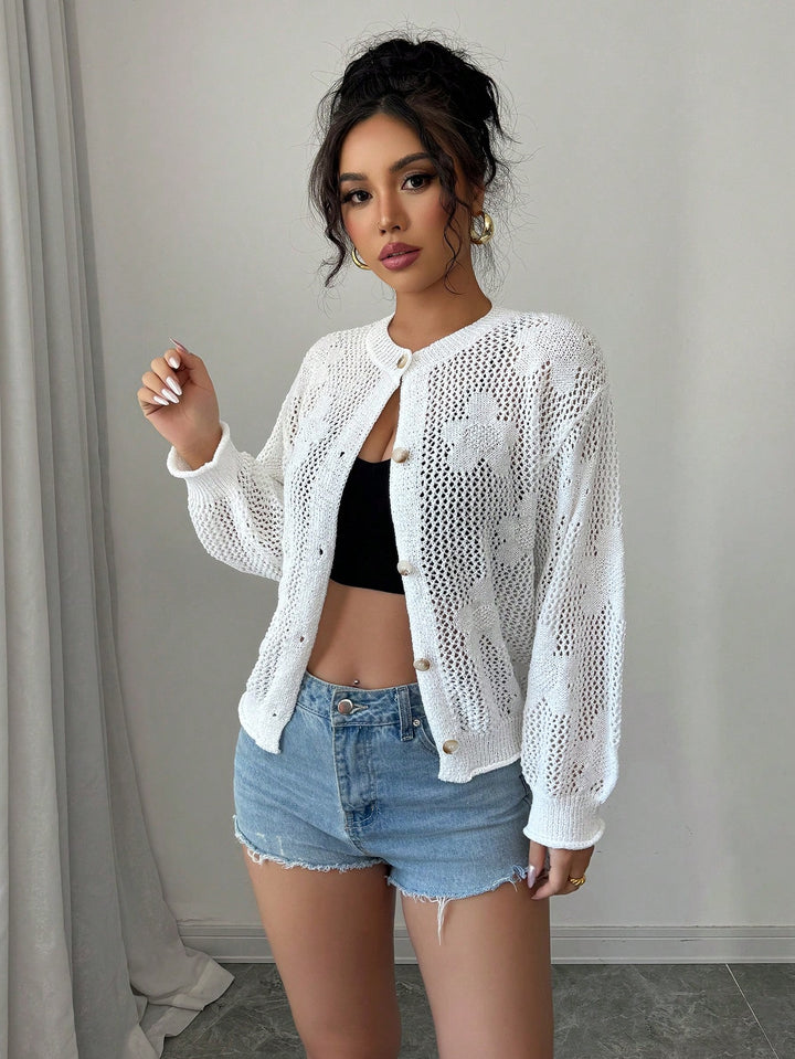 Cardigan SHEIN, alb