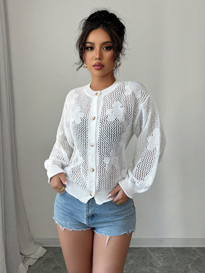 Cardigan SHEIN, alb