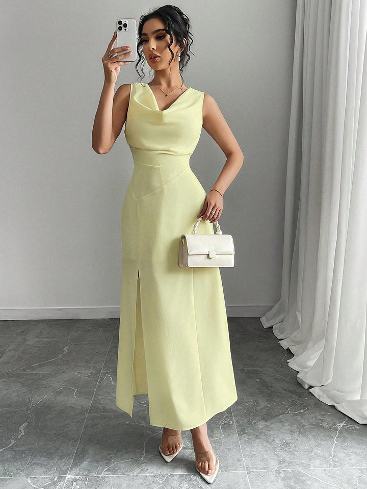 Rochie midi SHEIN, galben