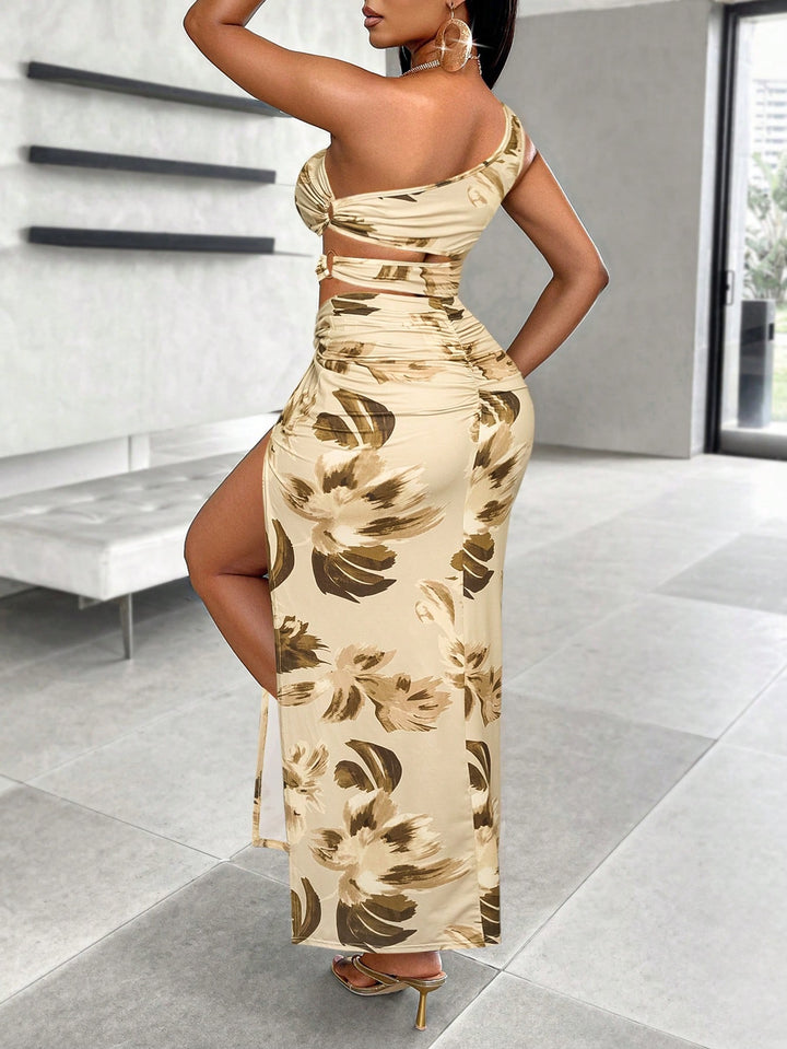 Rochie maxi SHEIN, kaki