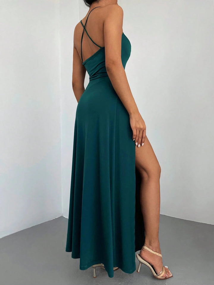 Rochie maxi SHEIN, verde