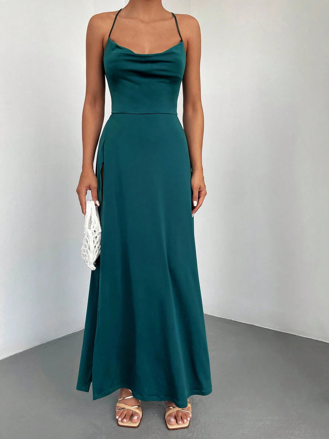 Rochie maxi SHEIN, verde