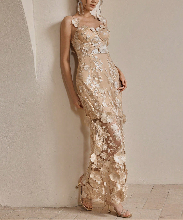 Anewsta by Shein maxi ruha, bézs
