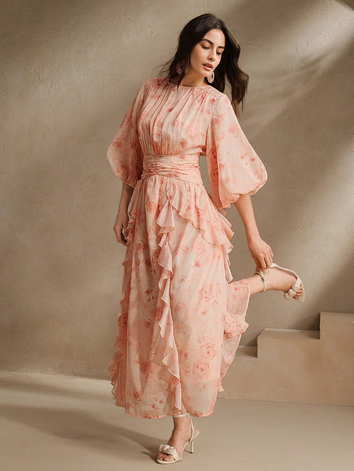 Rochie maxi SHEIN, mix culori