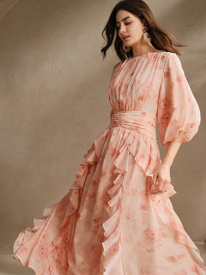 Rochie maxi SHEIN, mix culori