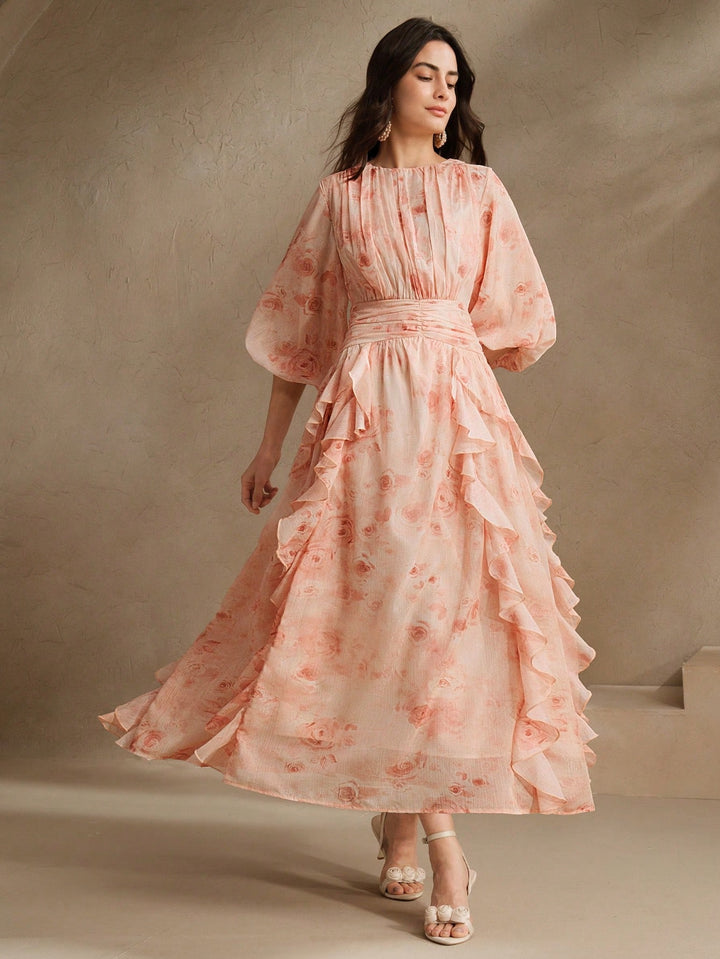 Rochie maxi SHEIN, mix culori