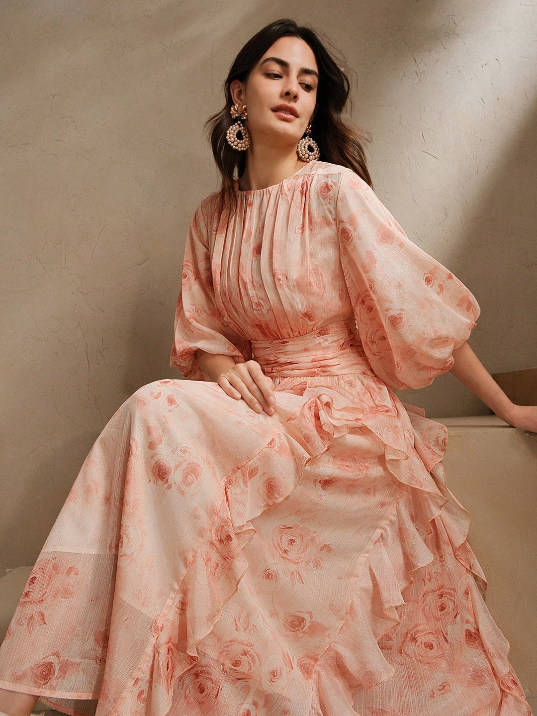 Rochie maxi SHEIN, mix culori