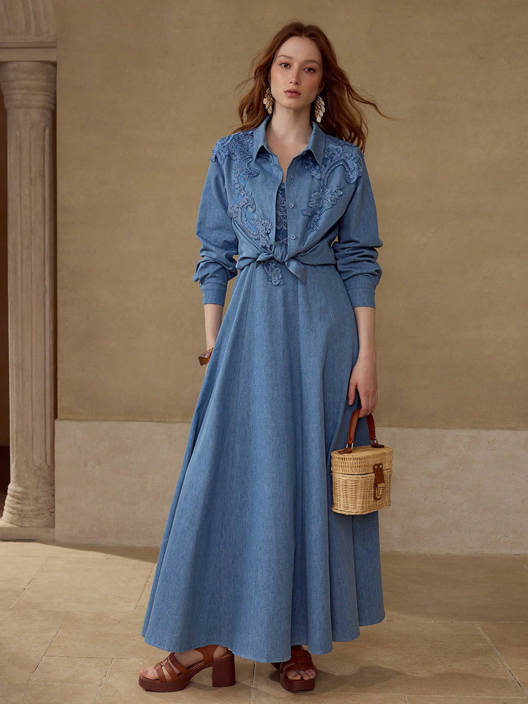 Bluza din denim SHEIN