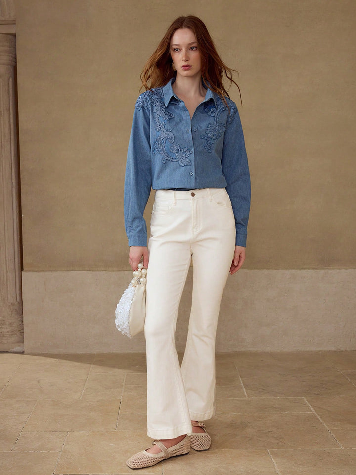 Bluza din denim SHEIN
