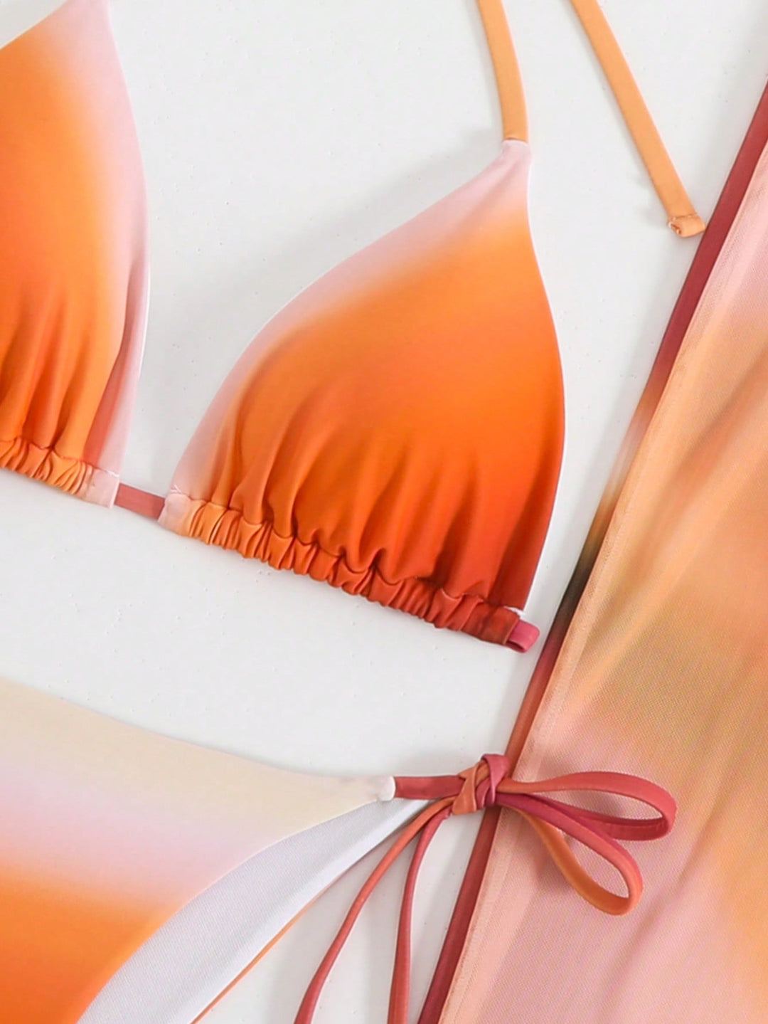 Set bikini SHEIN, portocaliu