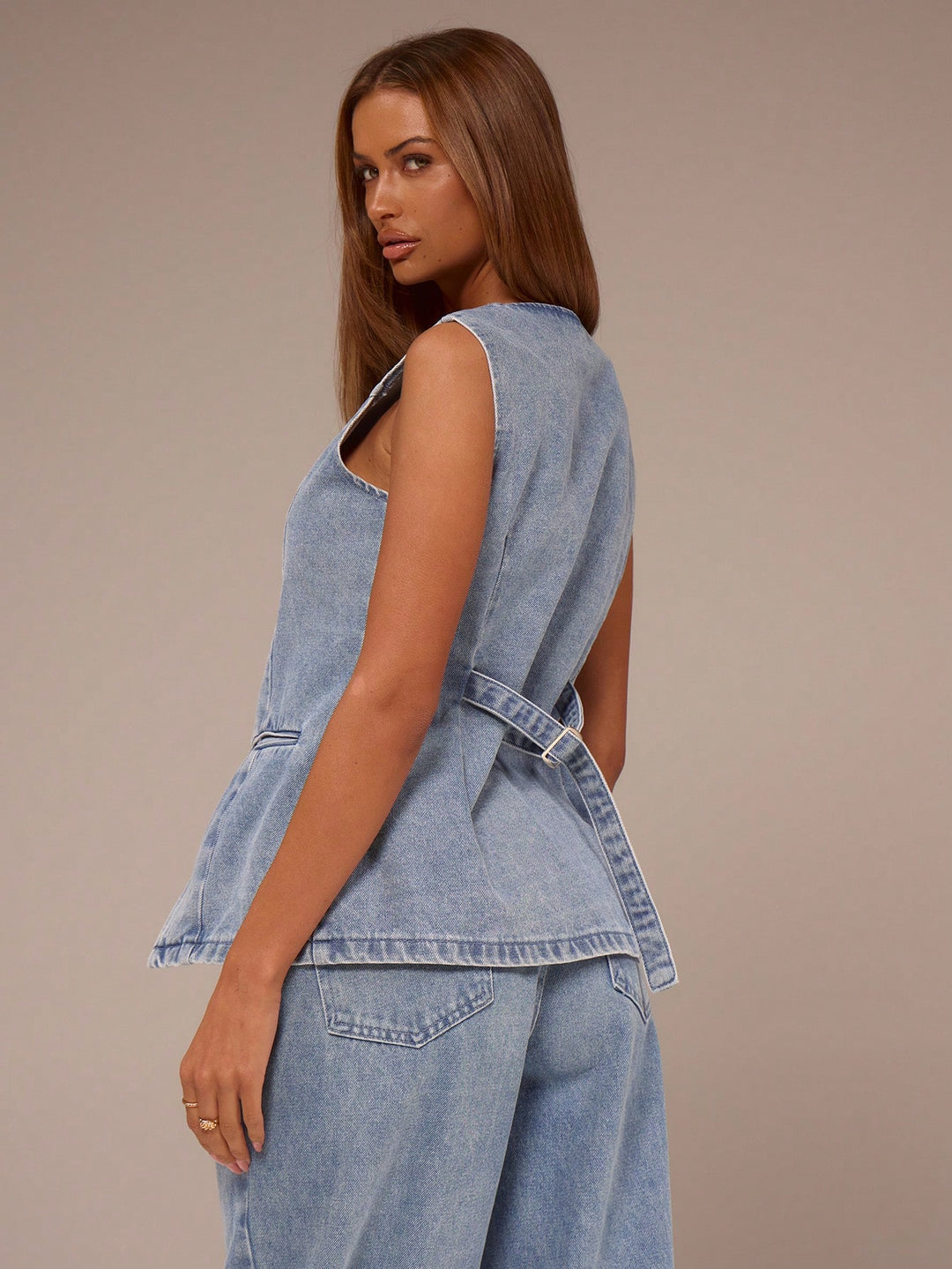 Jachetă denim SHEIN, albastru