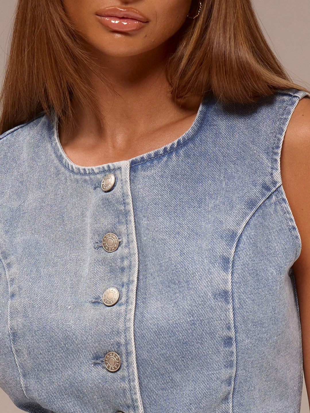 Jachetă denim SHEIN, albastru