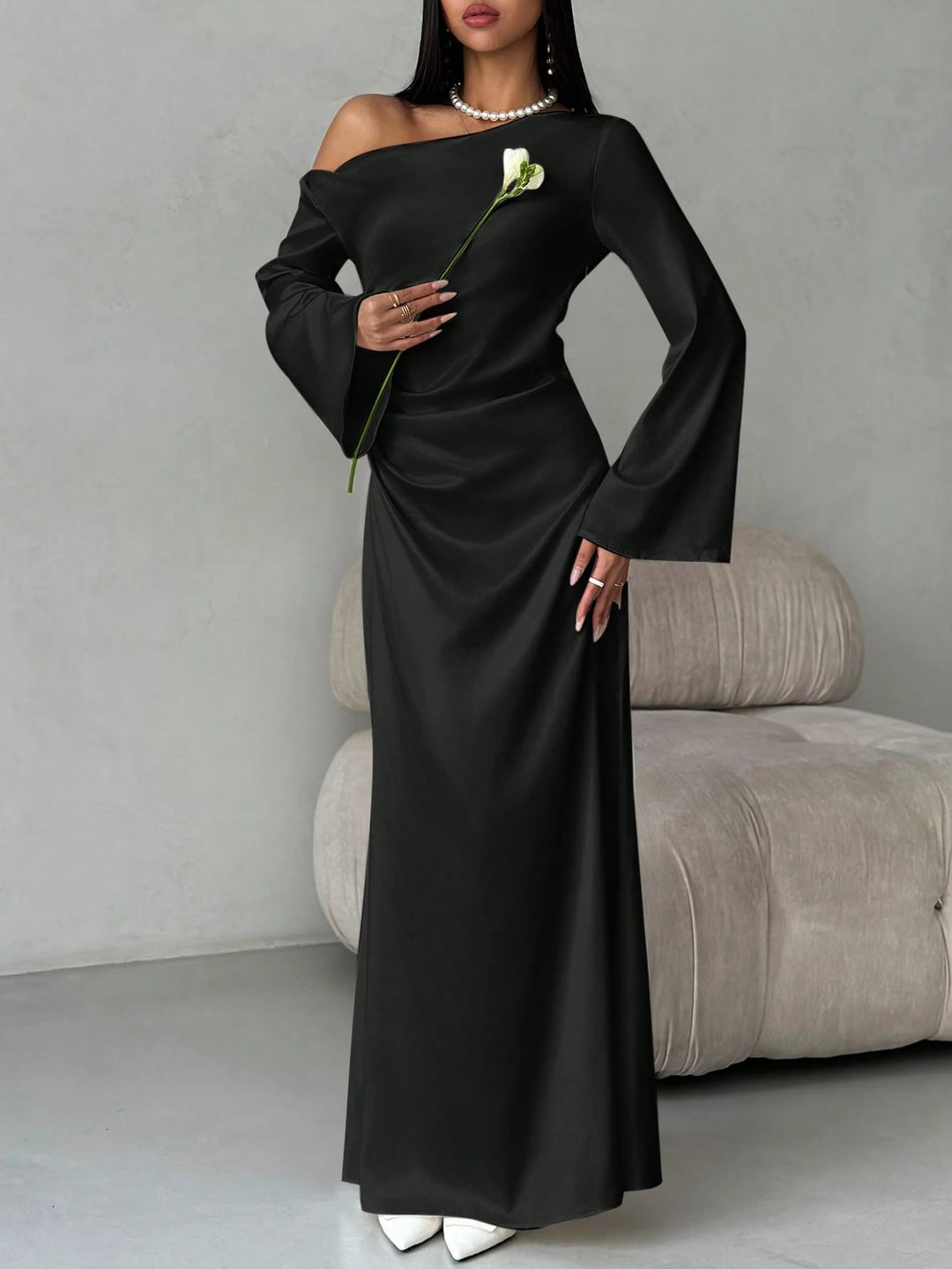 Rochie maxi SHEIN, negru