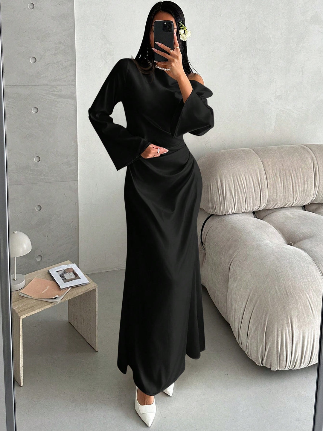Rochie maxi SHEIN, negru