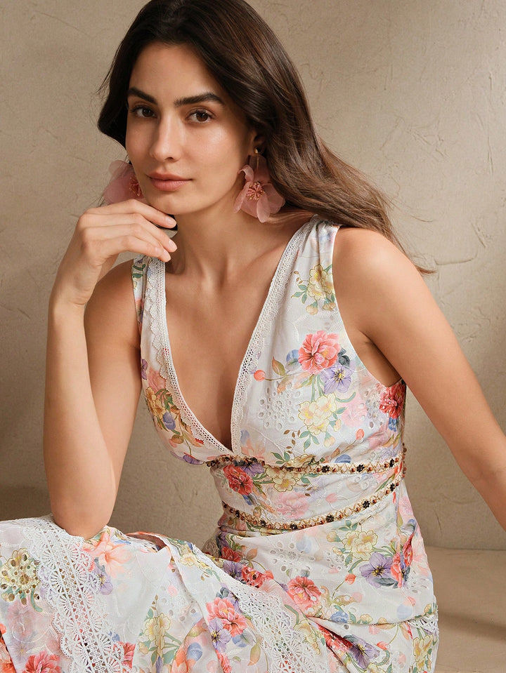 Rochie maxi SHEIN, roz
