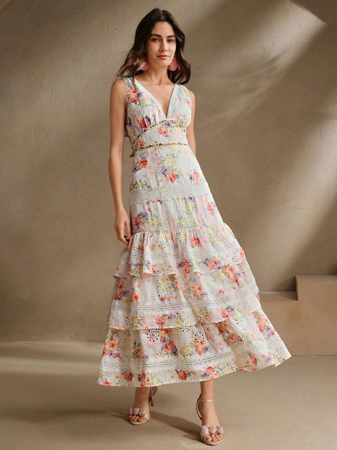 Rochie maxi SHEIN, roz