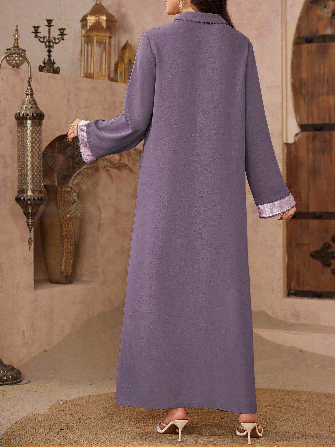 Shein maxi ruha, lila