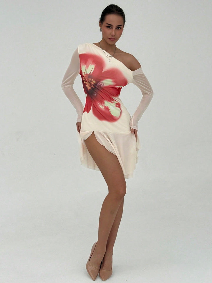 Rochie mini SHEIN, portocaliu