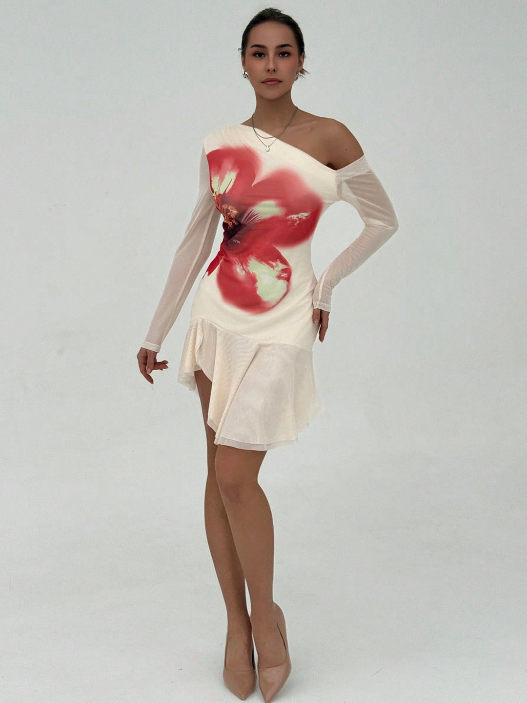Rochie mini SHEIN, portocaliu