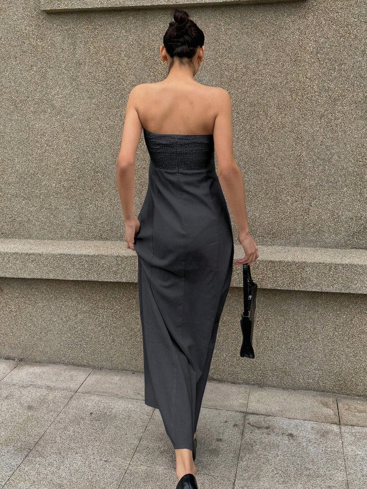 Rochie maxi SHEIN, gri