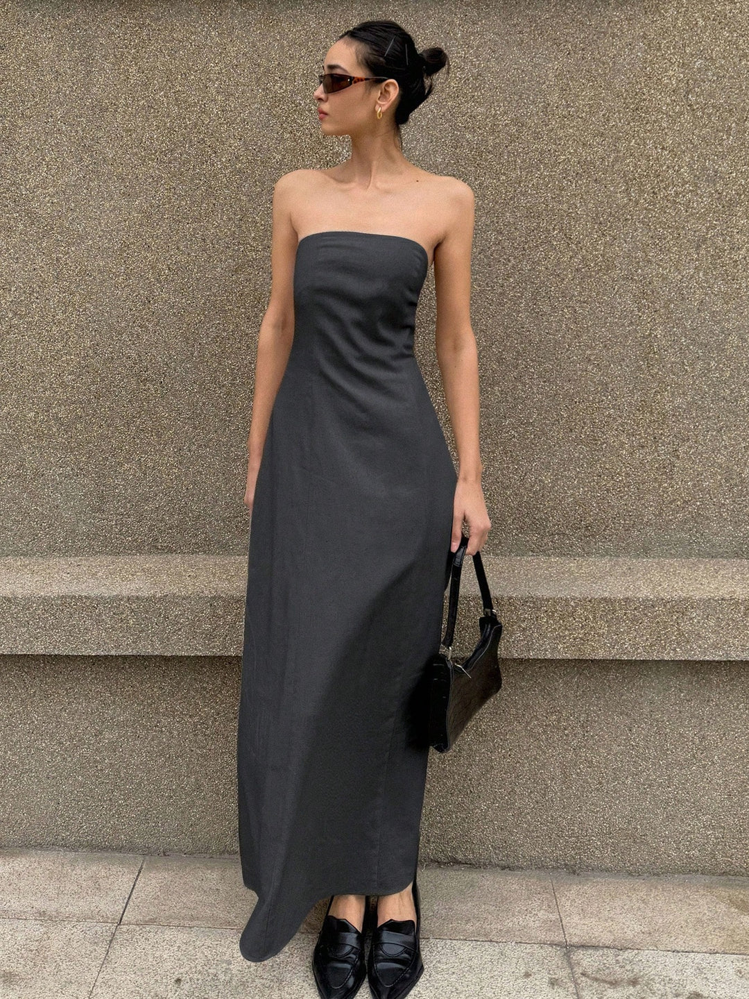 Rochie maxi SHEIN, gri