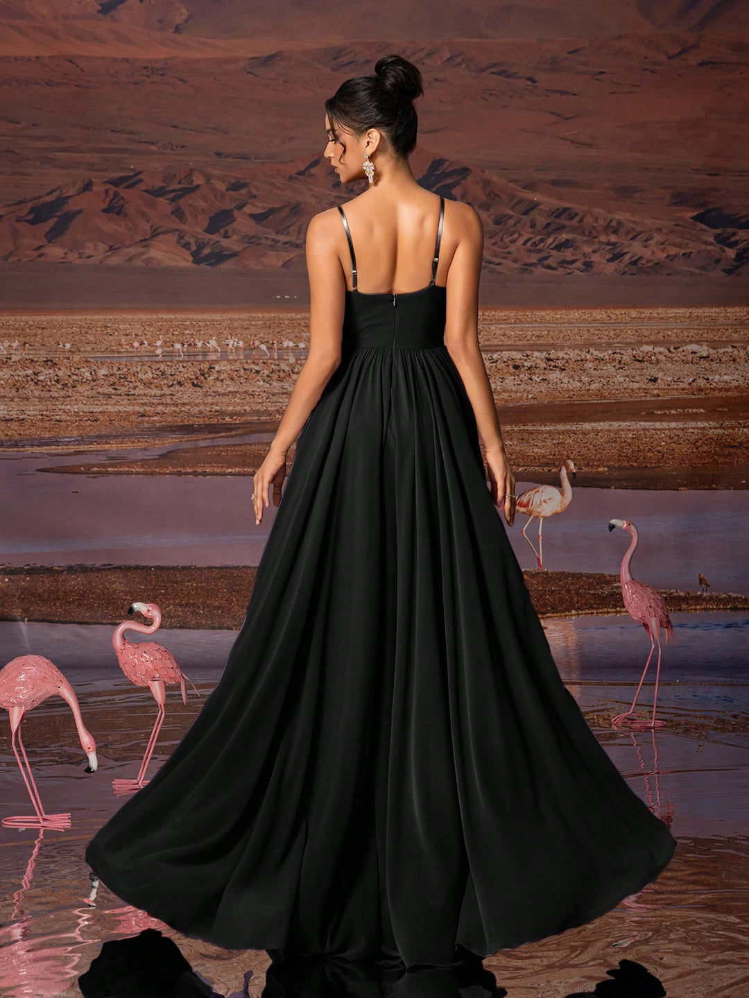 Rochie maxi SHEIN, negru
